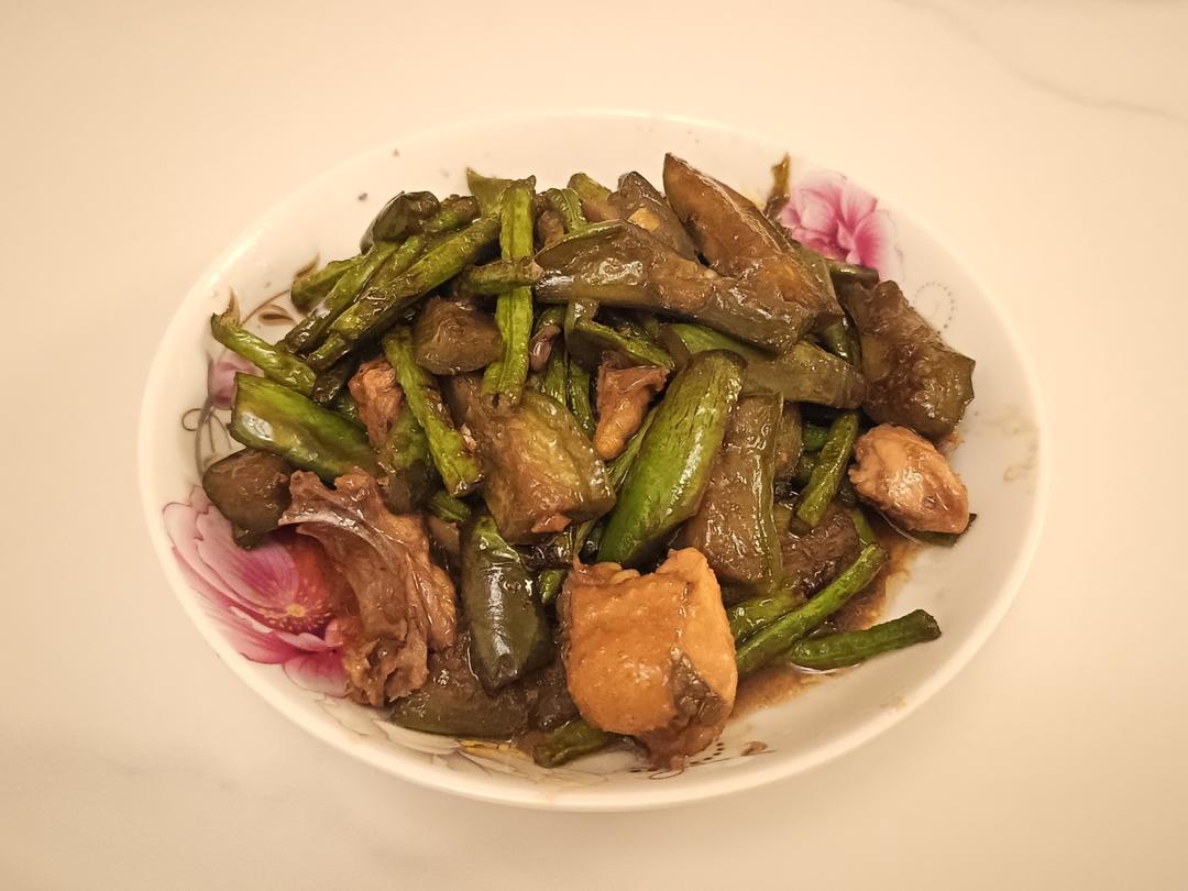 新手也零失败的茄子豆角，超下饭❗