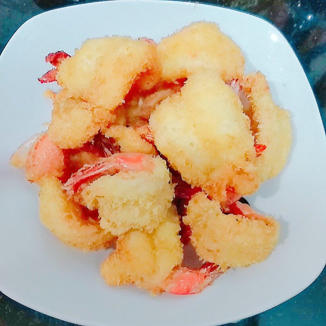 面包糠炸虾