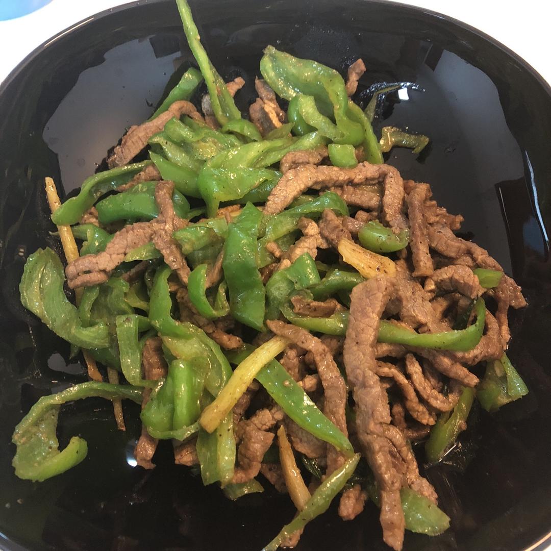 孜然青椒炒肉
