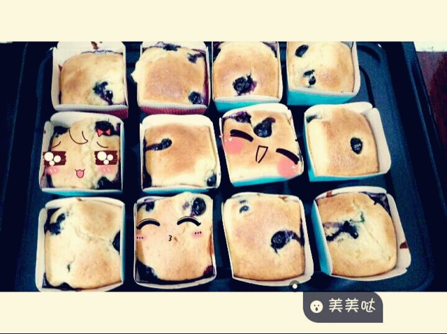 超好吃的蓝莓麦芬