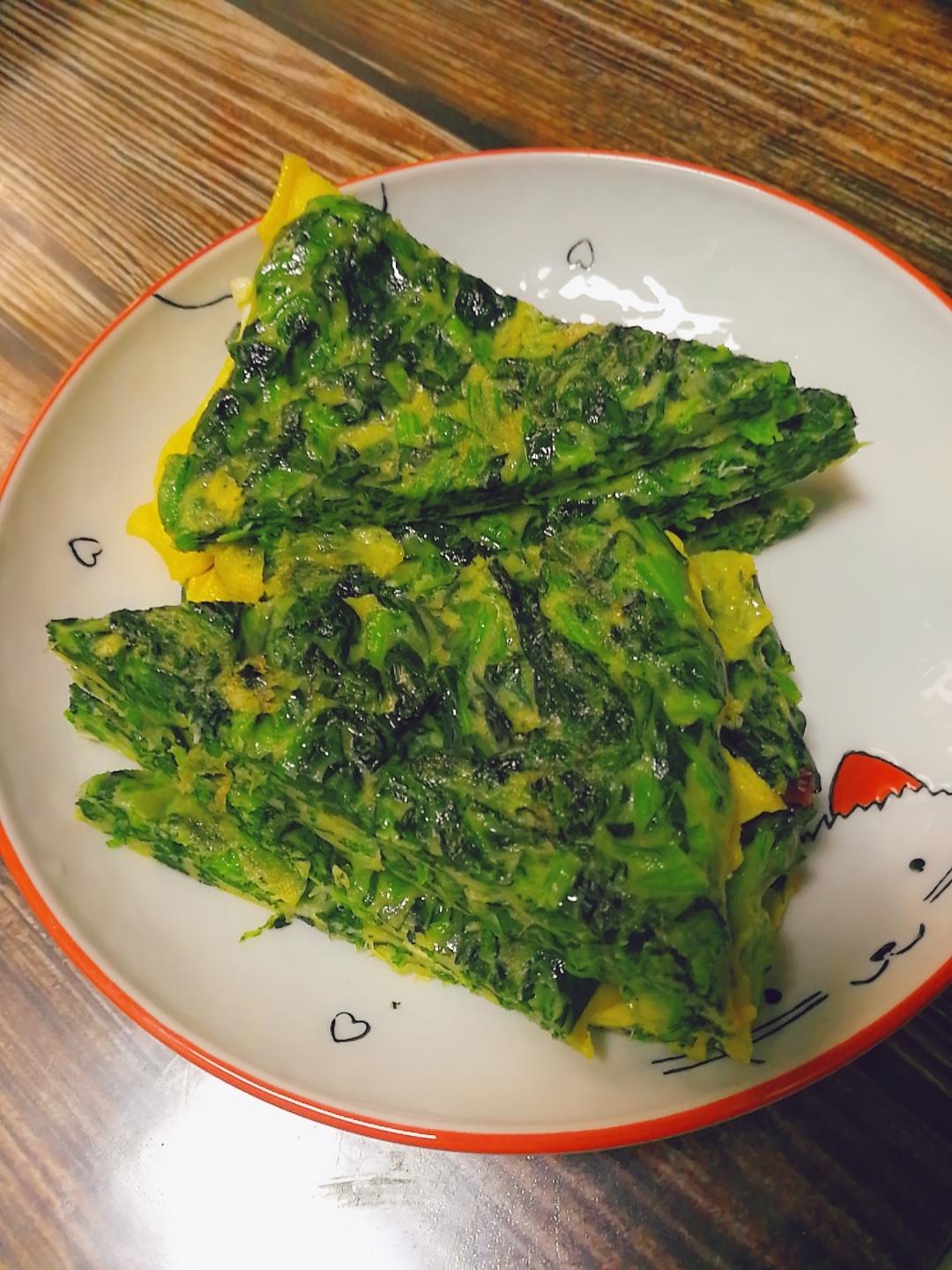 早餐之菠菜鸡蛋饼