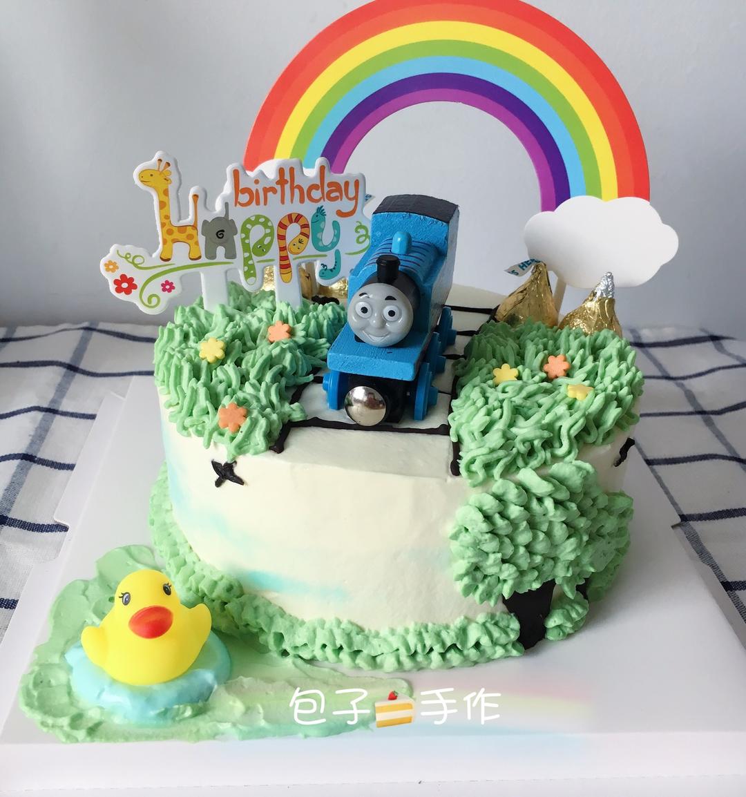 托马斯场景蛋糕（简易版）