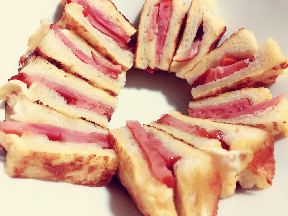 十分钟快手早餐【港式火腿西多士】