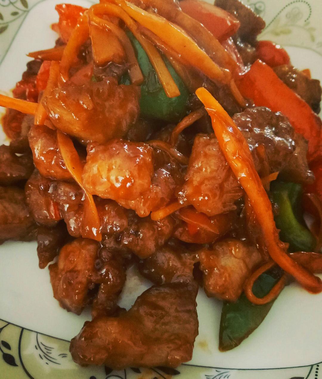 苹果咕咾肉