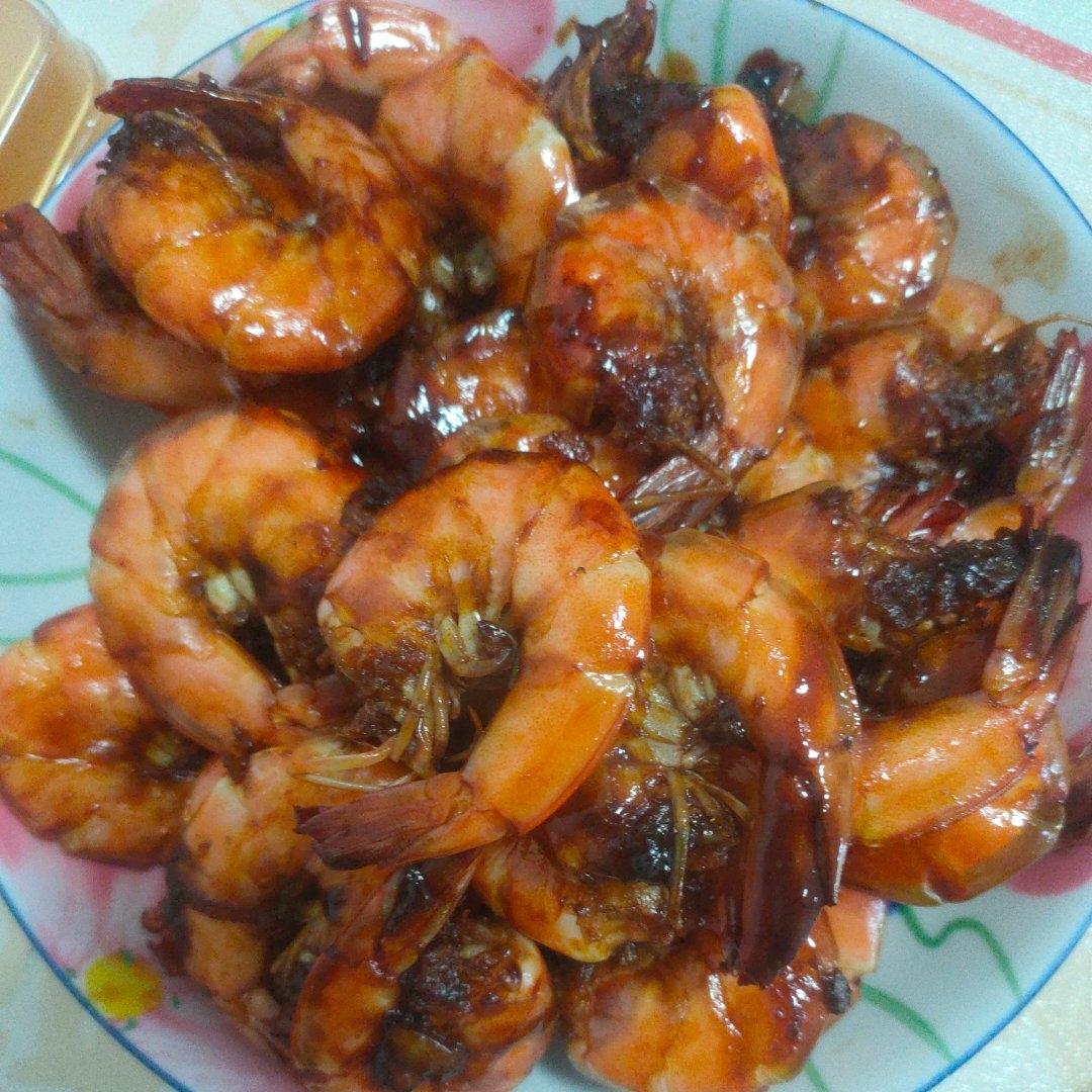家庭版油焖大虾