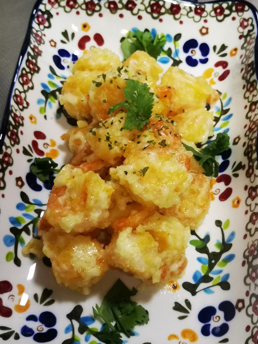 手残党也能作出高级感的沙拉虾球
