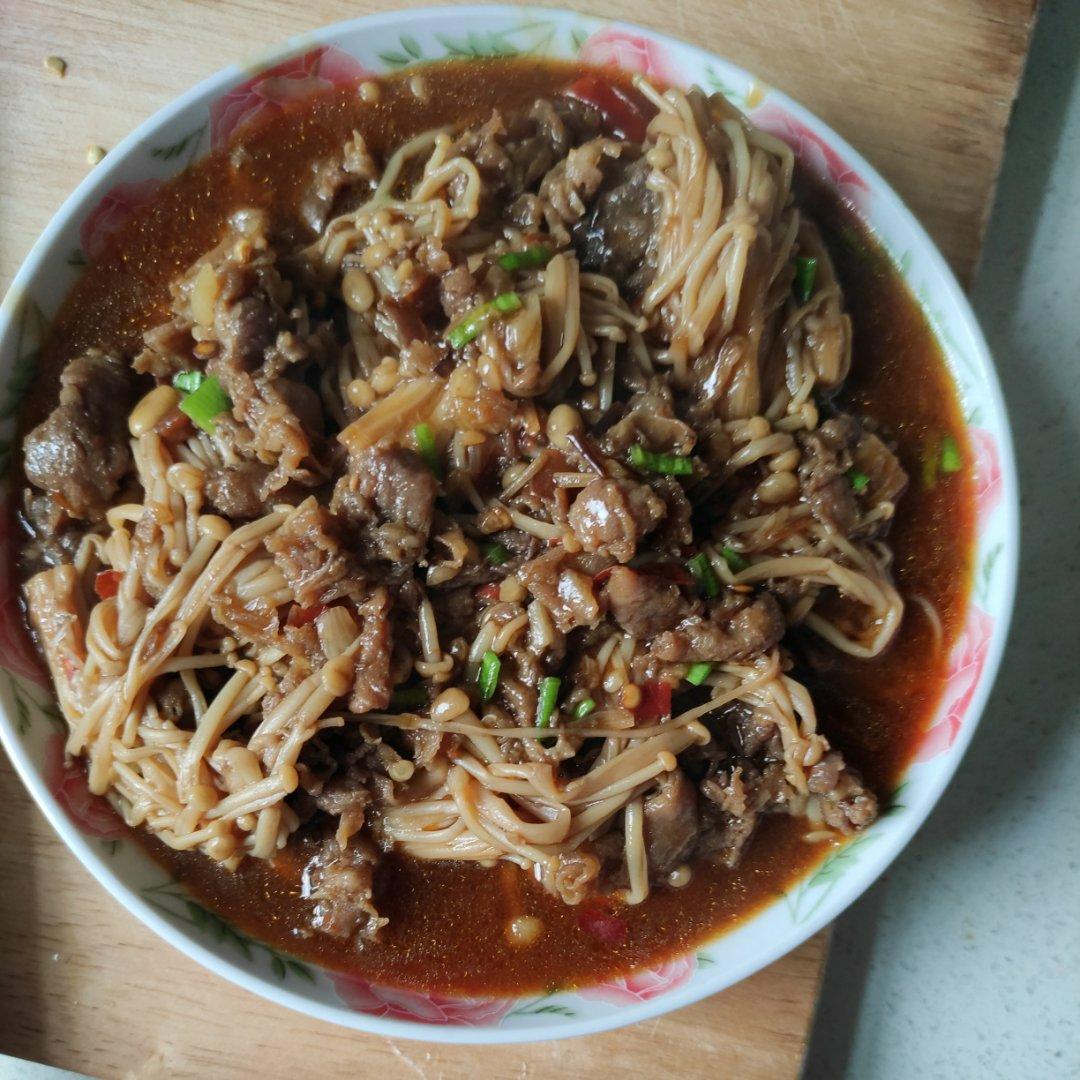 米饭杀手，鲜美可口的金针菇肥牛