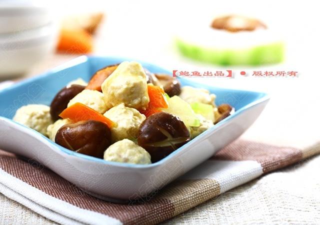 香菇冬瓜鸡肉丸的做法