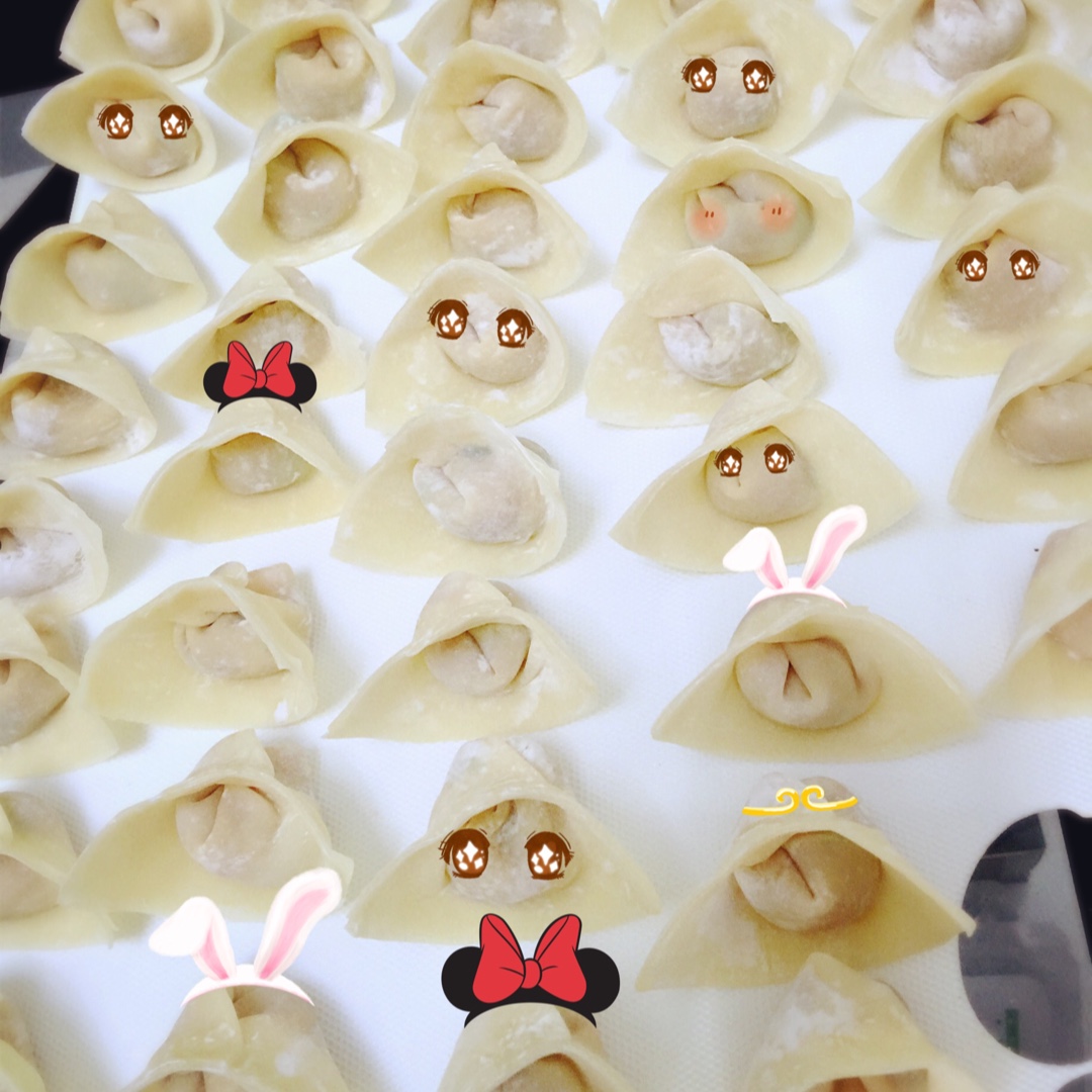 元宝馄饨的包法