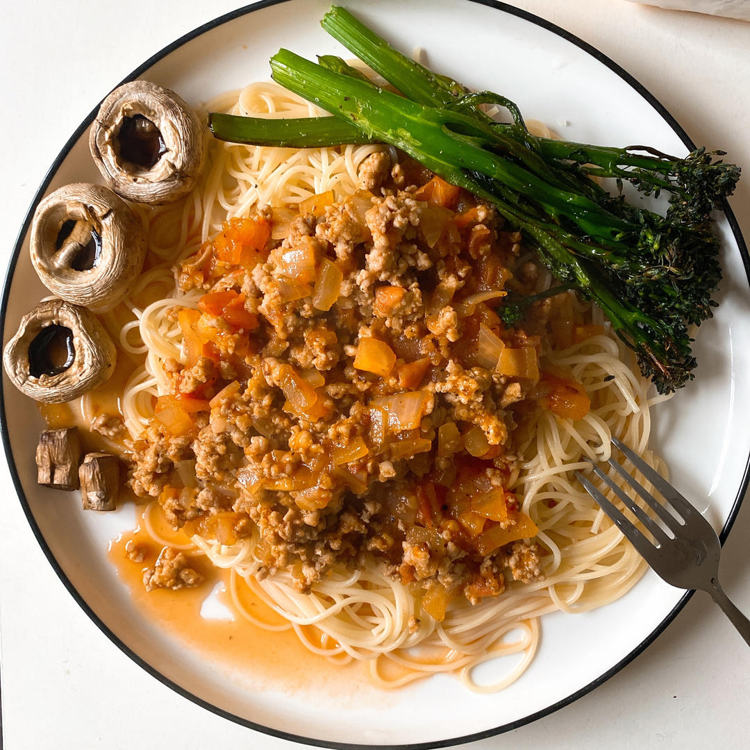 （完胜必胜客的）番茄肉酱意大利面～