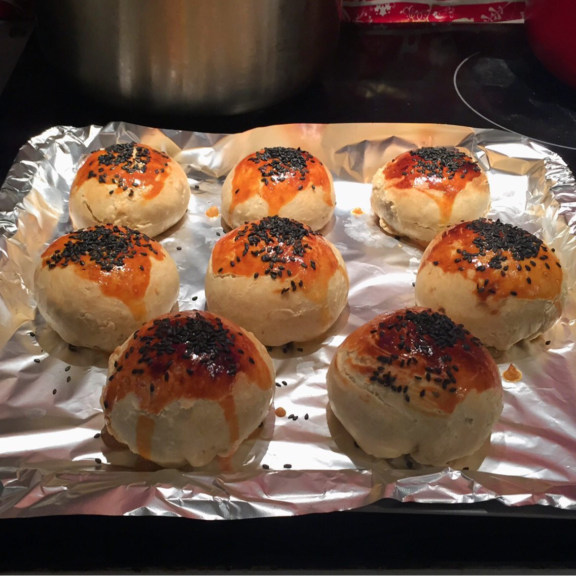 酥皮绿豆饼
