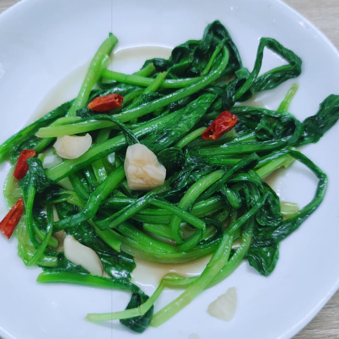 清炒鸡毛菜 清炒各种绿色
