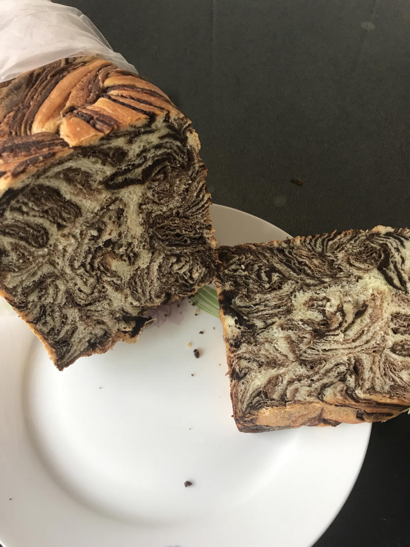 浓香馥郁巧克力大理石           金砖吐司🍞
