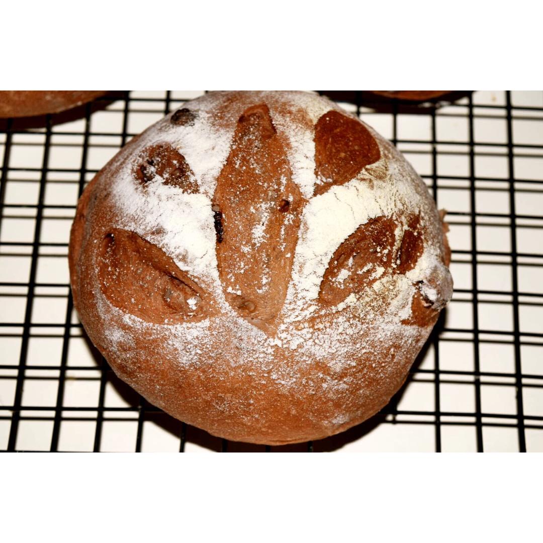 巧克力蔓越莓软欧 Rano Bread