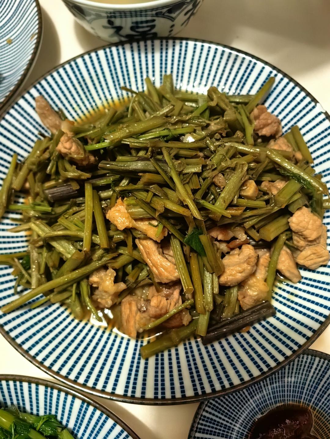 水蕨菜炒肉