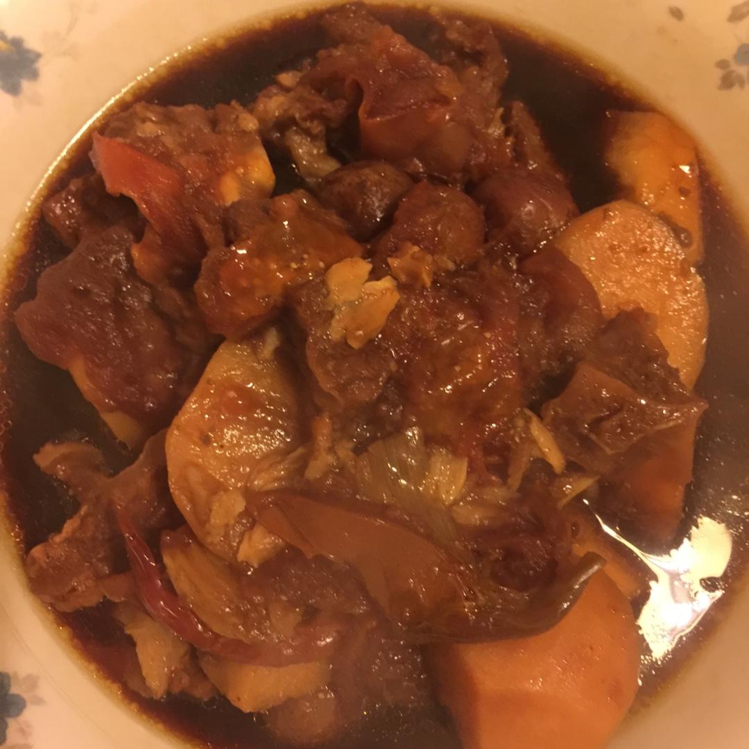 无水高压锅炖牛肉