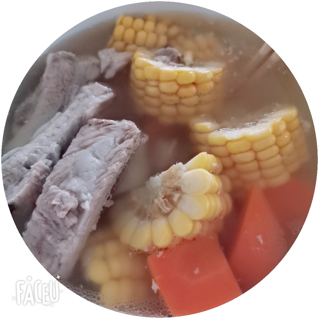 排骨汤-玉米、胡萝卜、山药，哺乳期下奶