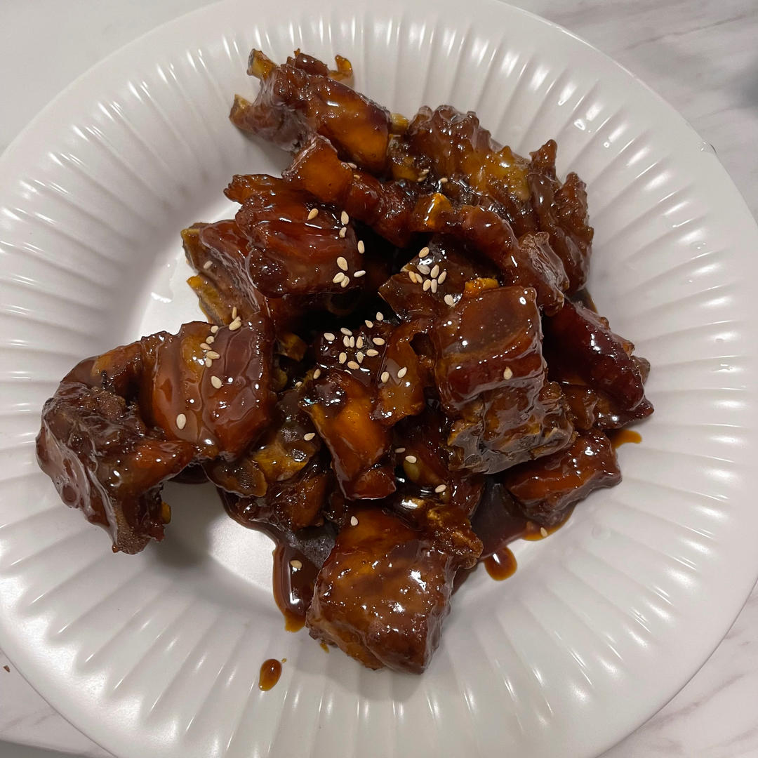 糖醋排骨/糖醋小排（不放油）（12345口诀做出正宗上海本帮）
