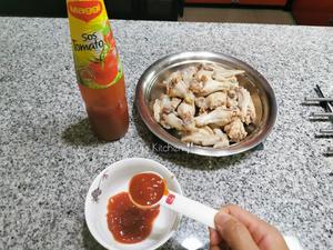 低脂版茄汁鸡翅，煮鸡翅送紫菜鱼丸汤😄的做法 步骤7