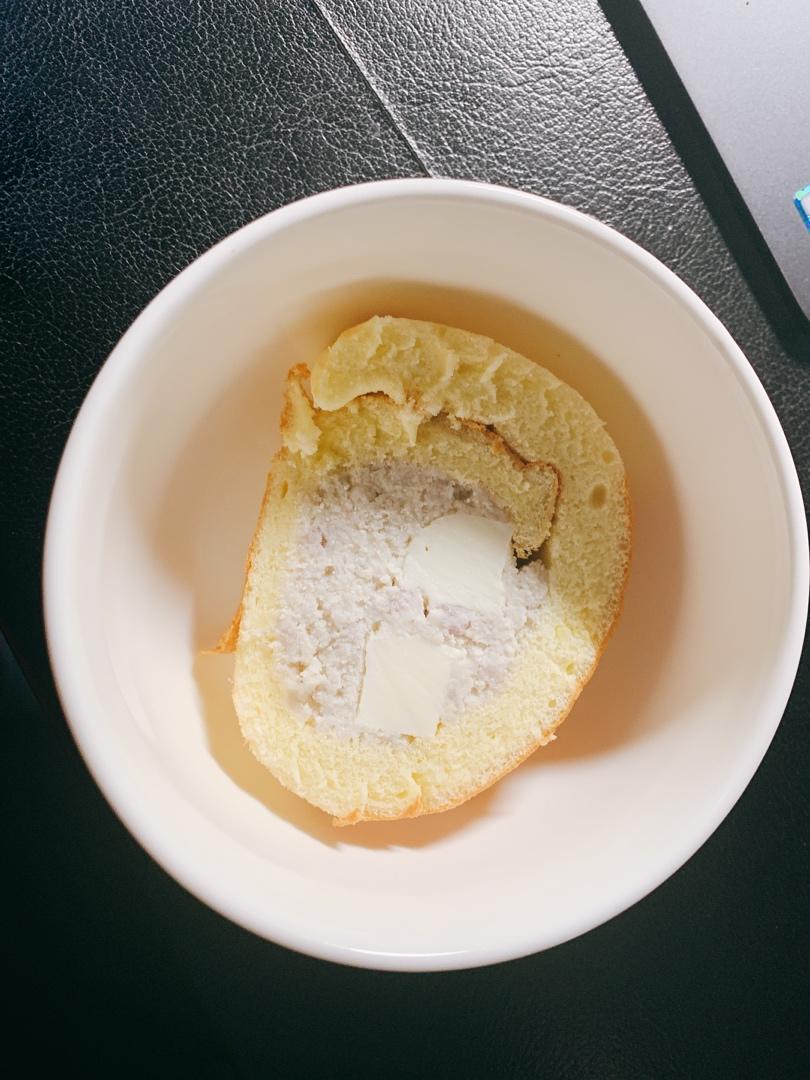 几分甜香芋奶冻卷/卷不裂配方+新鲜香芋奶油+入口即化奶冻/烘焙视频蛋糕篇7「薄卷」