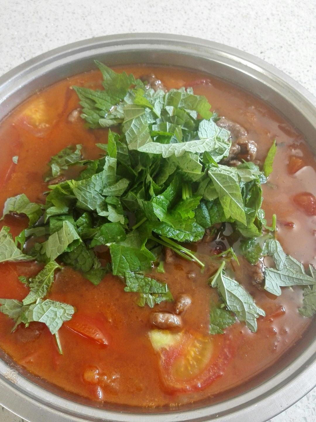 西红柿牛肉锅