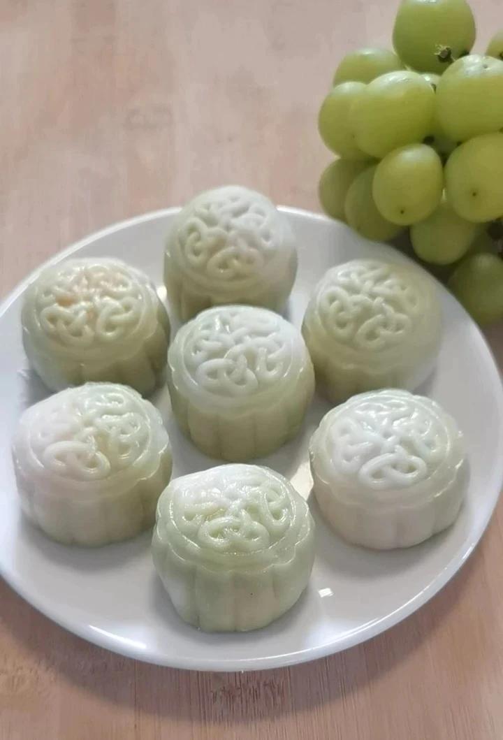 【斑斓流心冰皮月饼】小清新月饼，好吃不腻