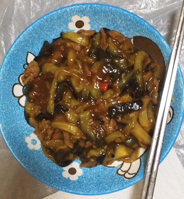 红烧肉沫茄子