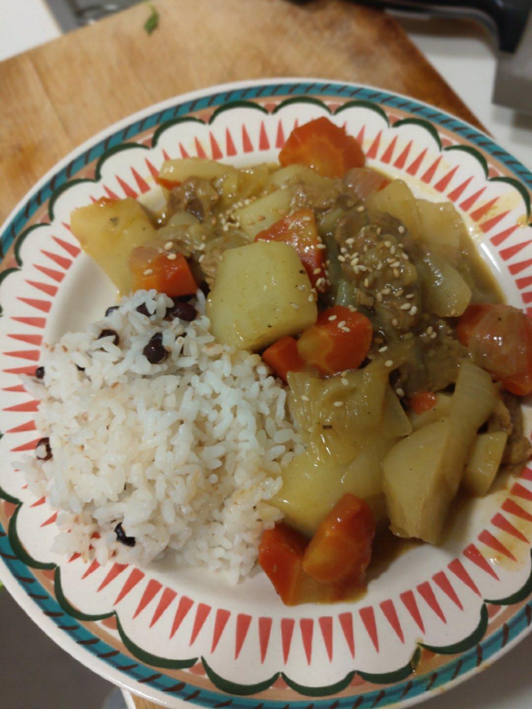 堂妈教你做咖喱牛肉饭