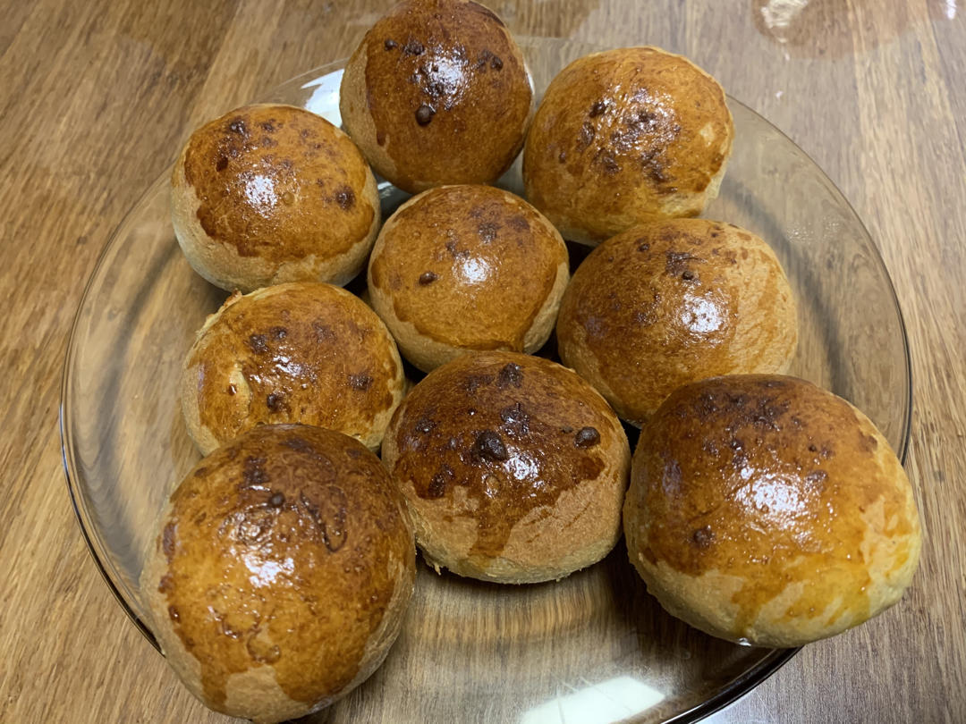 蜂蜜全麦早餐包丨健康·烘焙