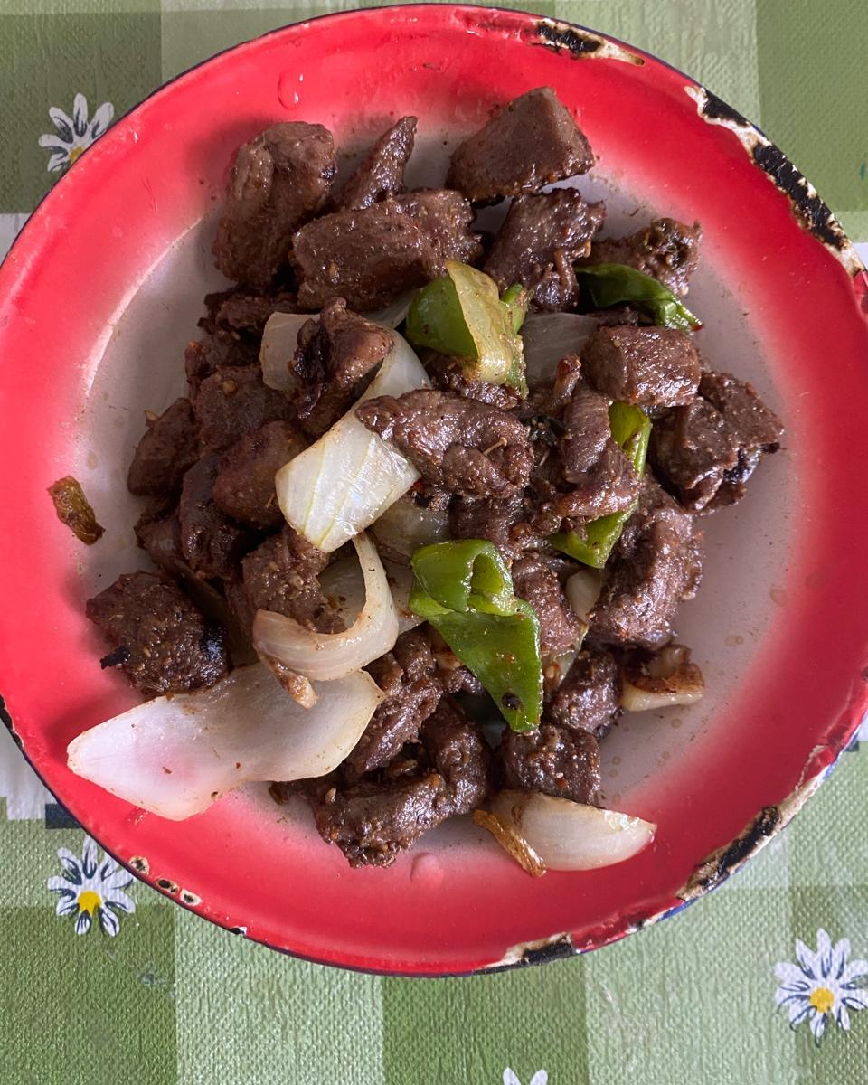 孜然羊肉粒
