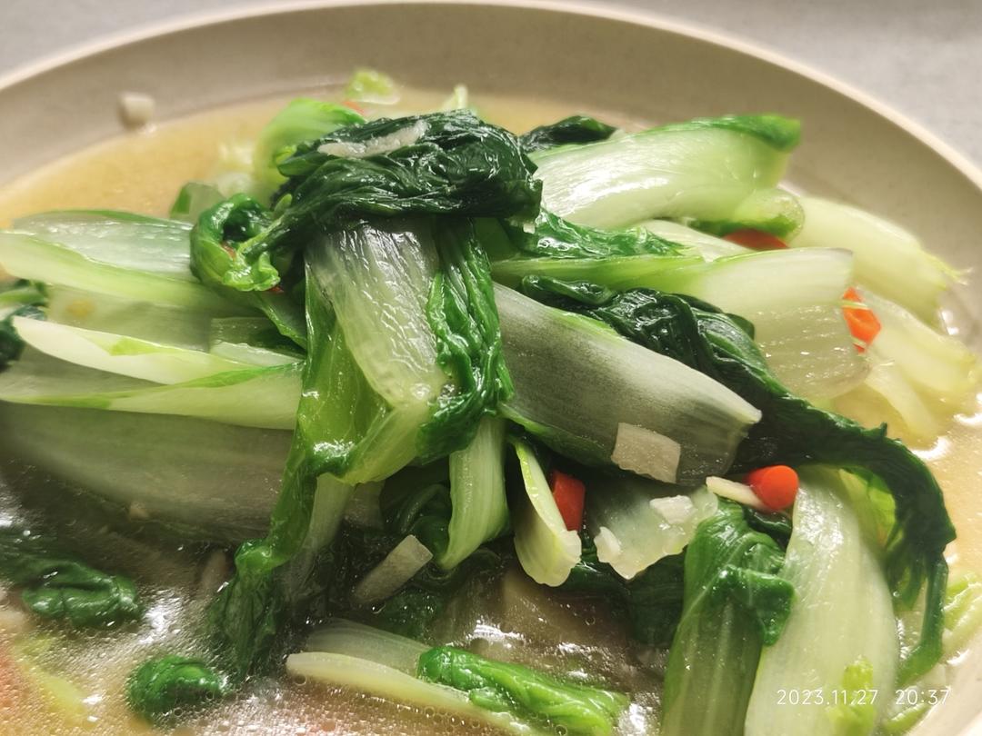 清炒小白菜 简单好吃