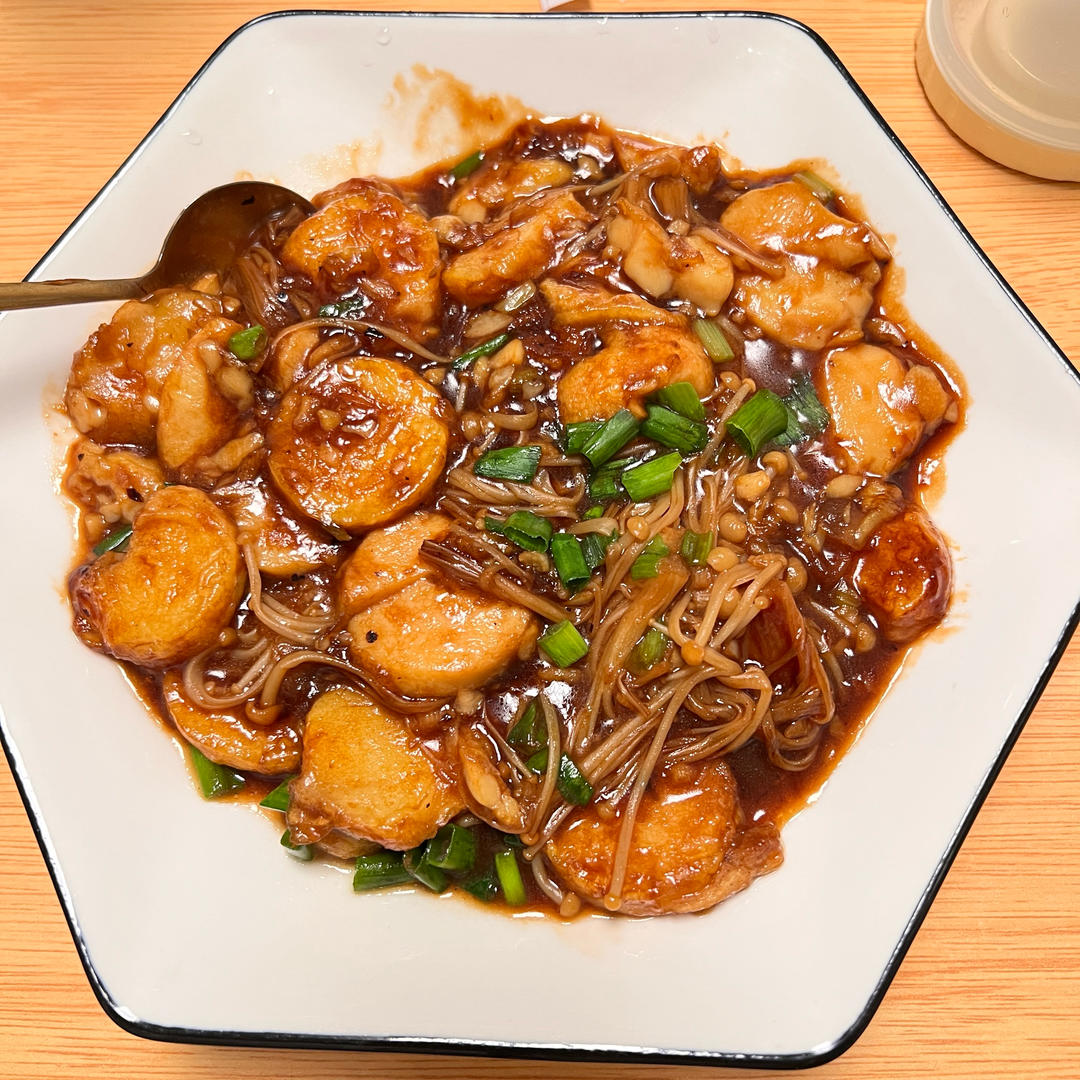 爆好吃的金针菇日本豆腐🔥超简单的家常菜谱～