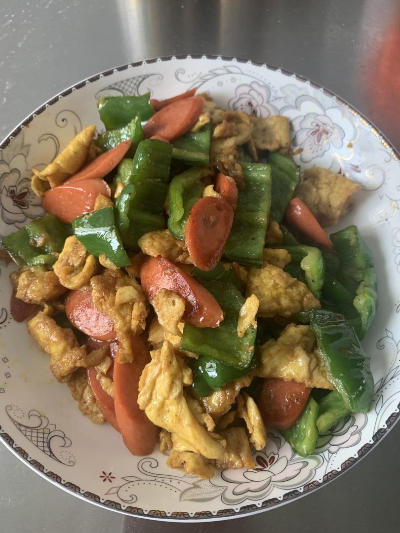 五分钟零失败❗️超好吃家常青椒火腿炒鸡蛋