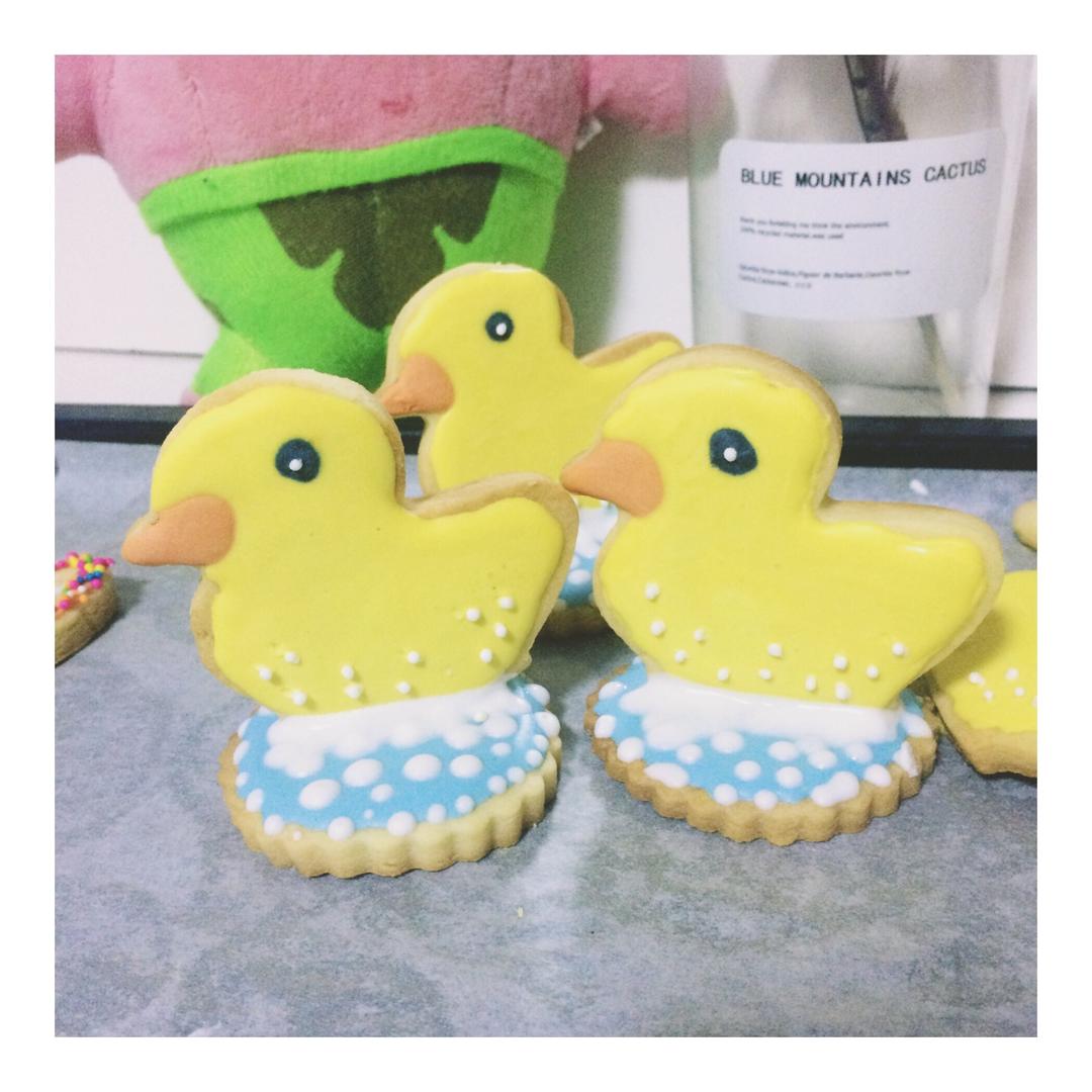 立体小鸭子糖霜饼干