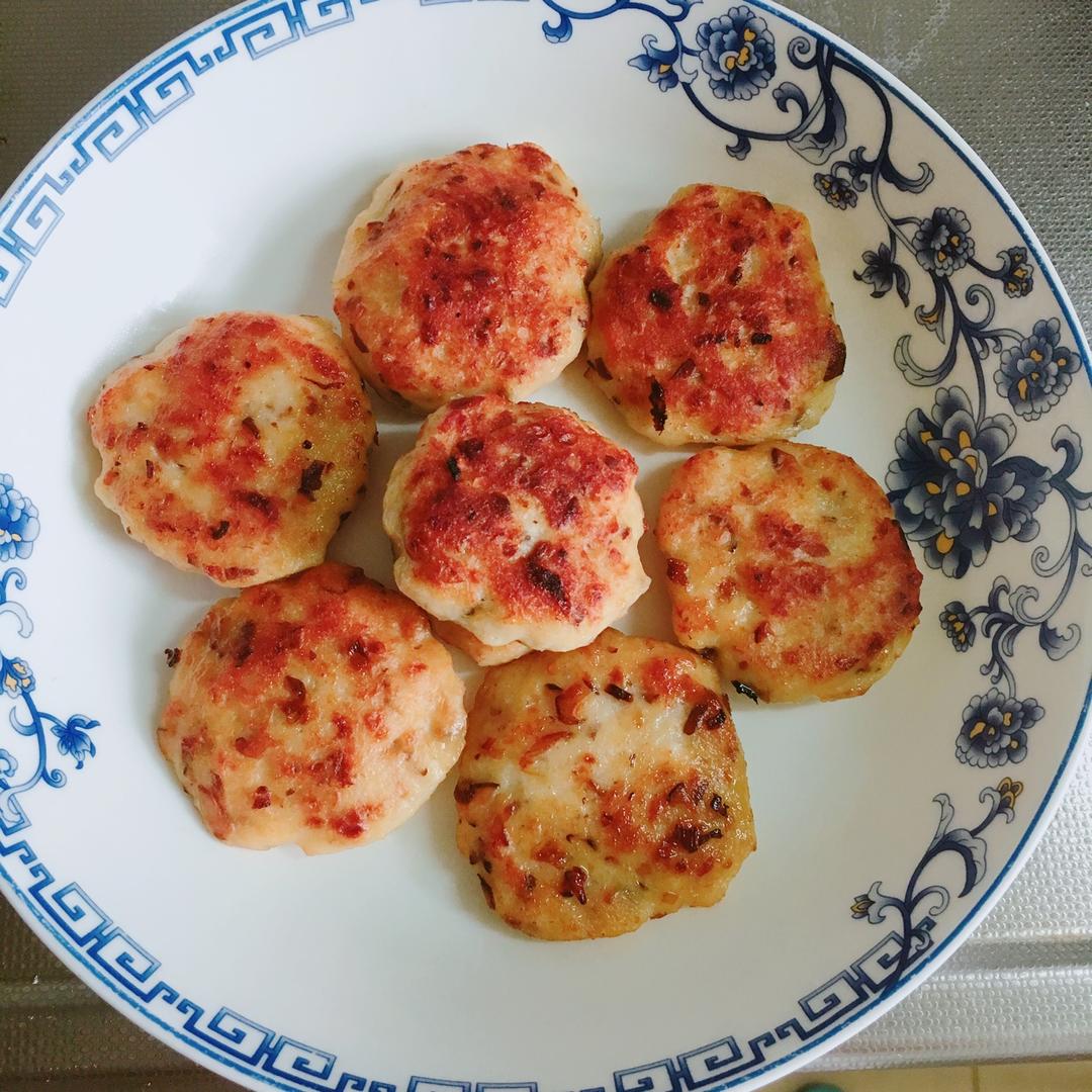香煎鸡肉小饼
