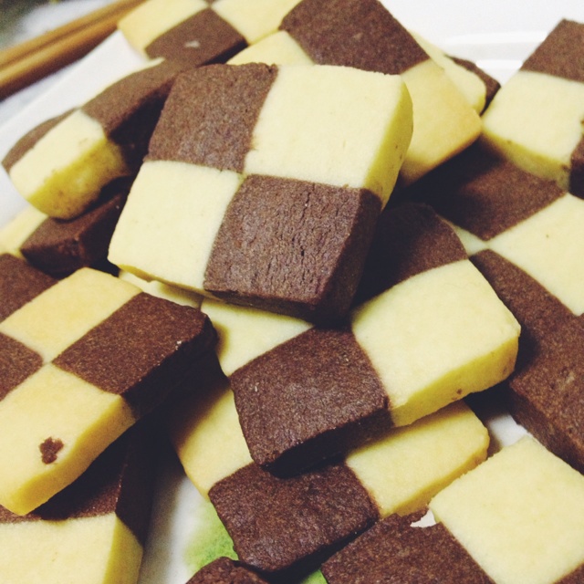 双色小棋格饼干