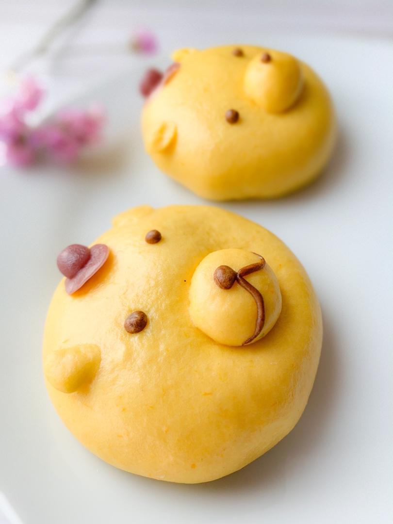 一次发酵卡通馒头包子