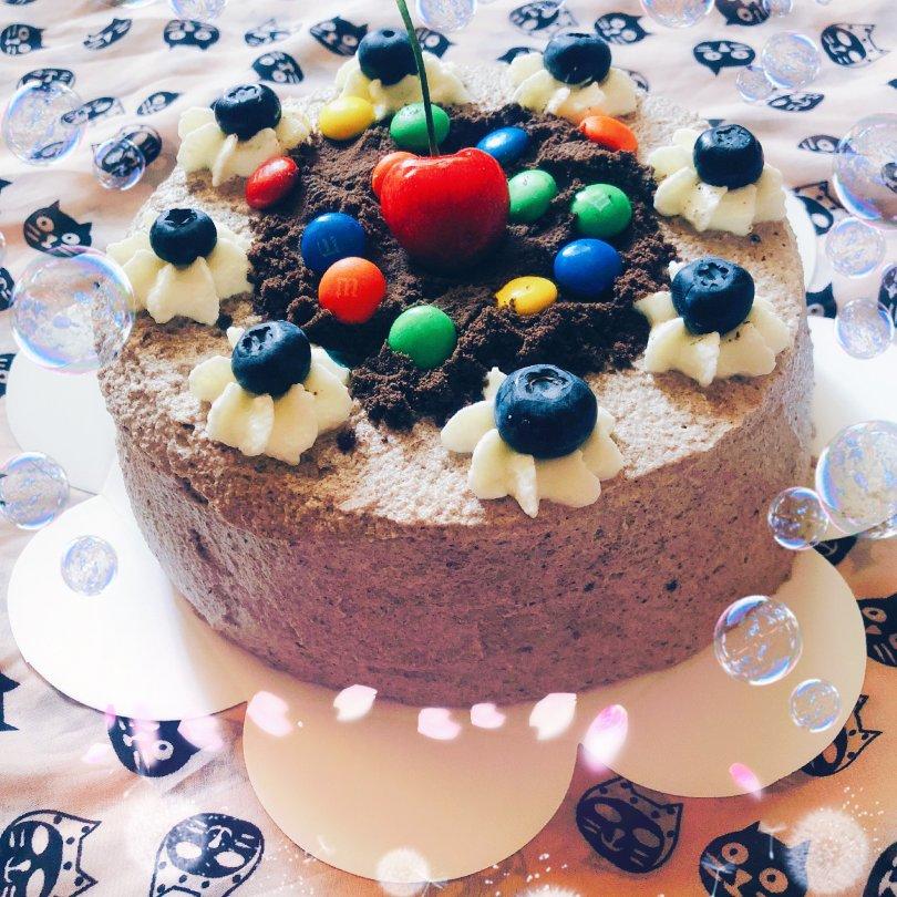 喵小胖子做的咸奶油奥利奥生日蛋糕
