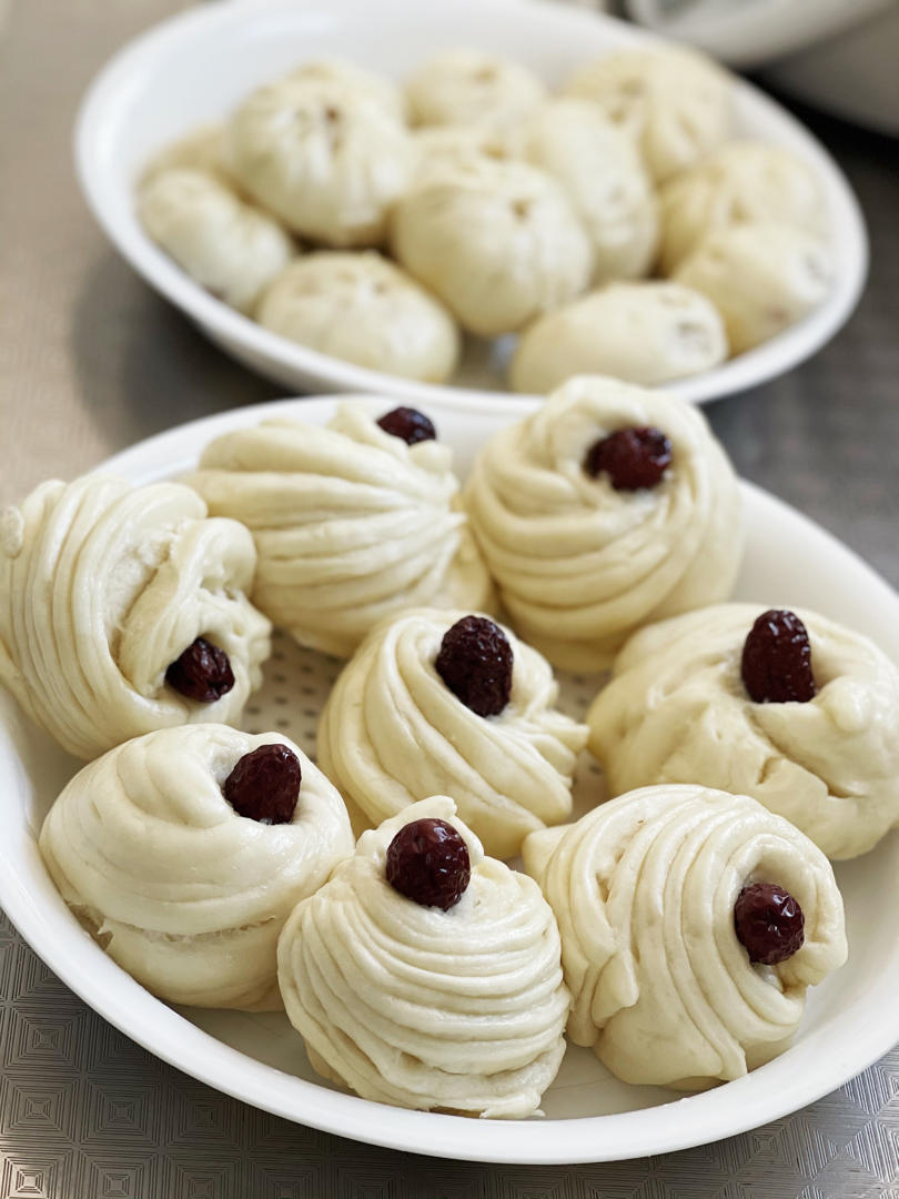 枣花馒头 造型馒头 好看又好吃 附细节视频详解