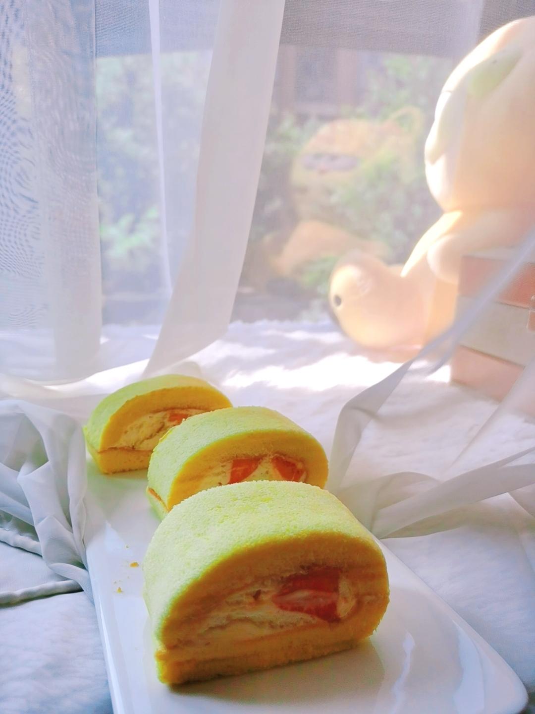 戚风蛋糕卷，快手美味0失败‼️不掉皮不开裂