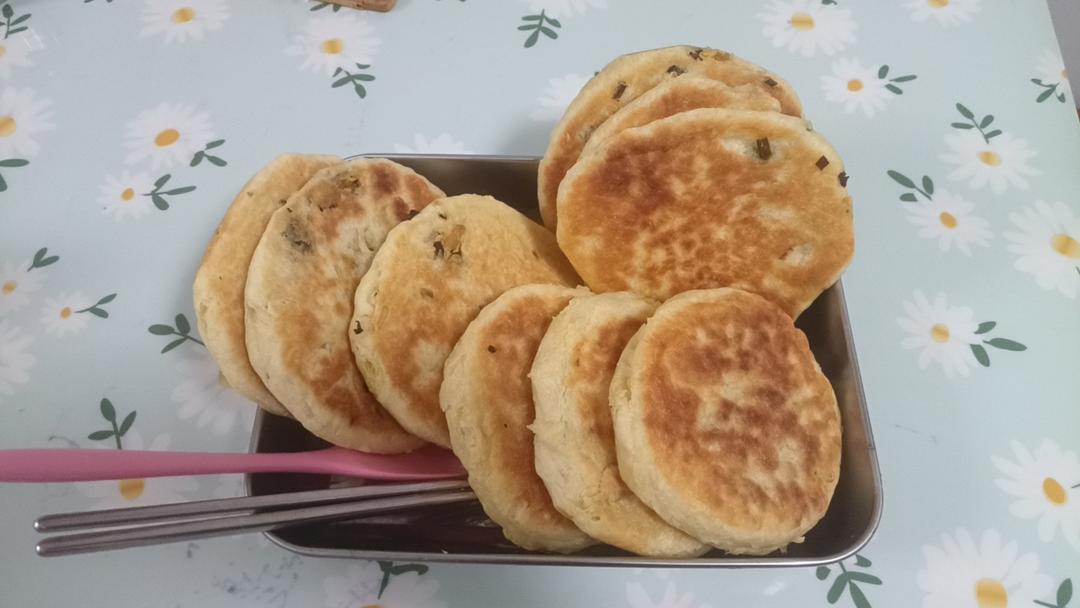 免手揉的发面葱油饼 超级软无敌好吃