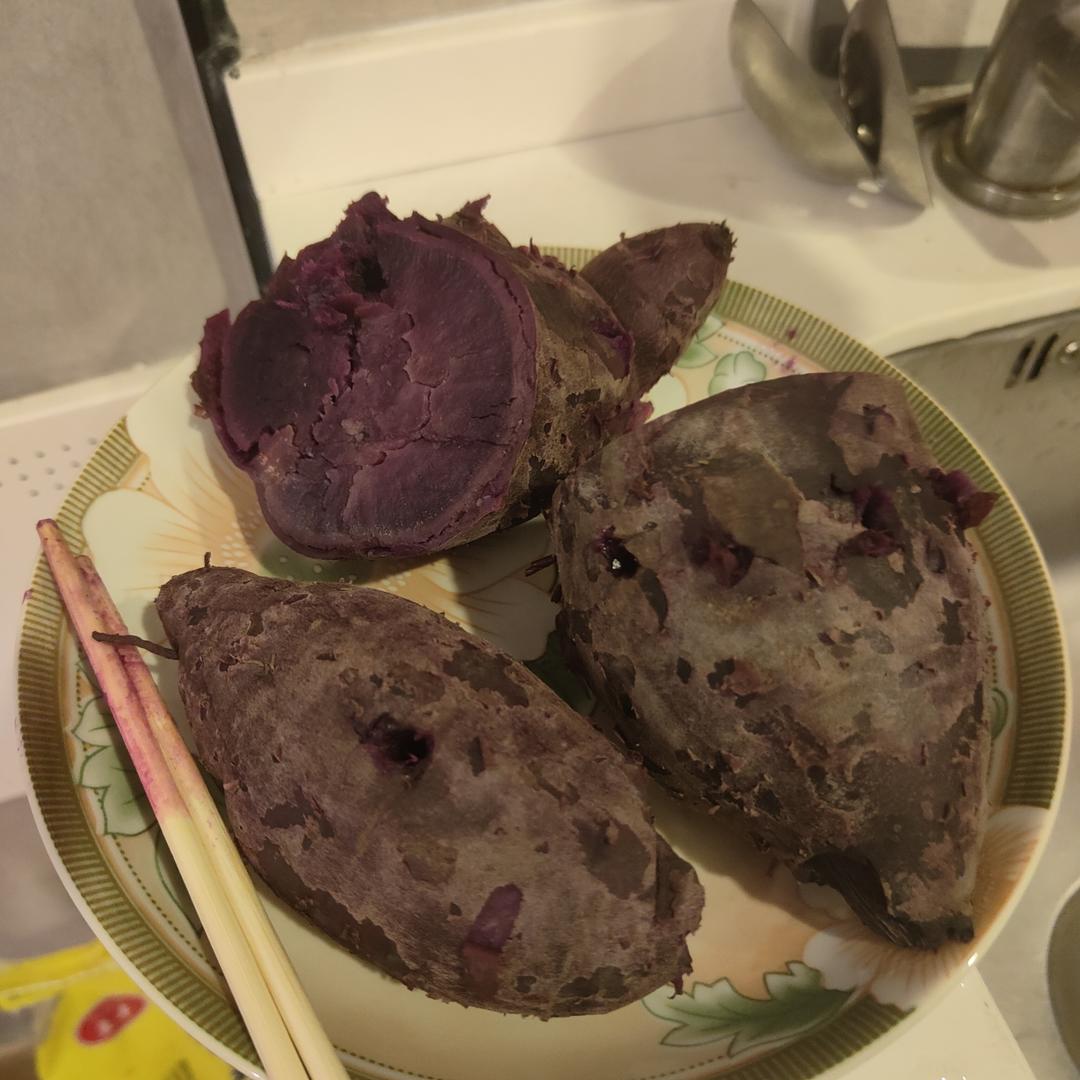 煮紫薯
