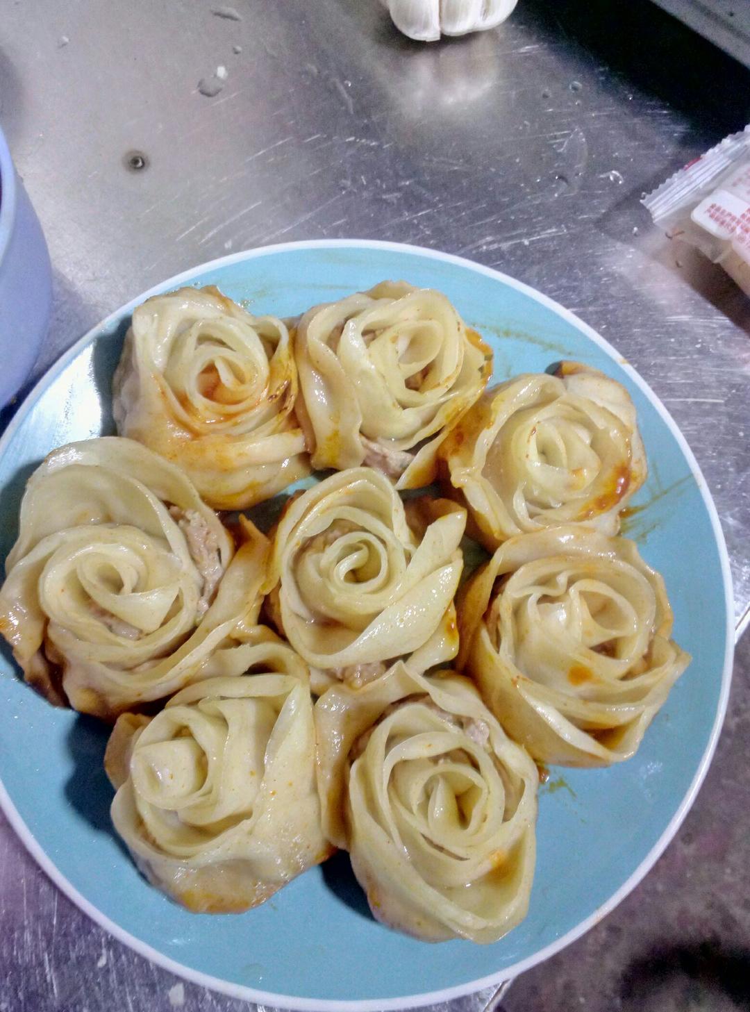 玫瑰花饺子