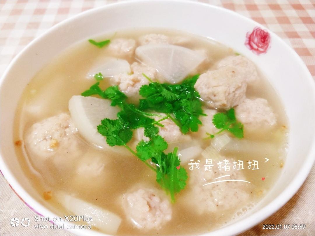 猪肉丸子萝卜汤