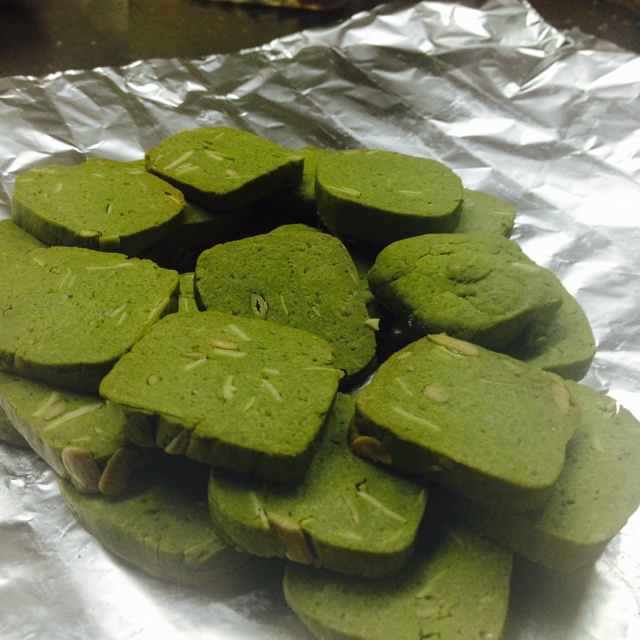 抹茶杏仁饼干