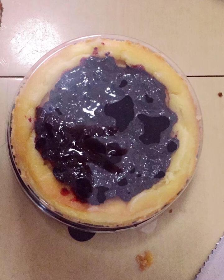 《Tinrry下午茶》教你做烤蓝莓重芝士蛋糕（6寸配方）