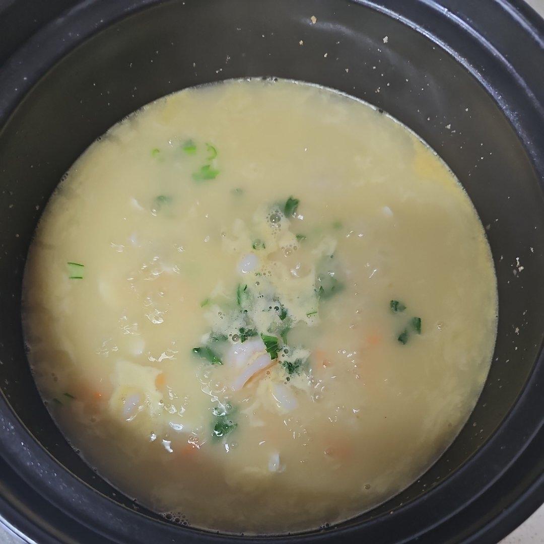 咸蛋虾仁粥
