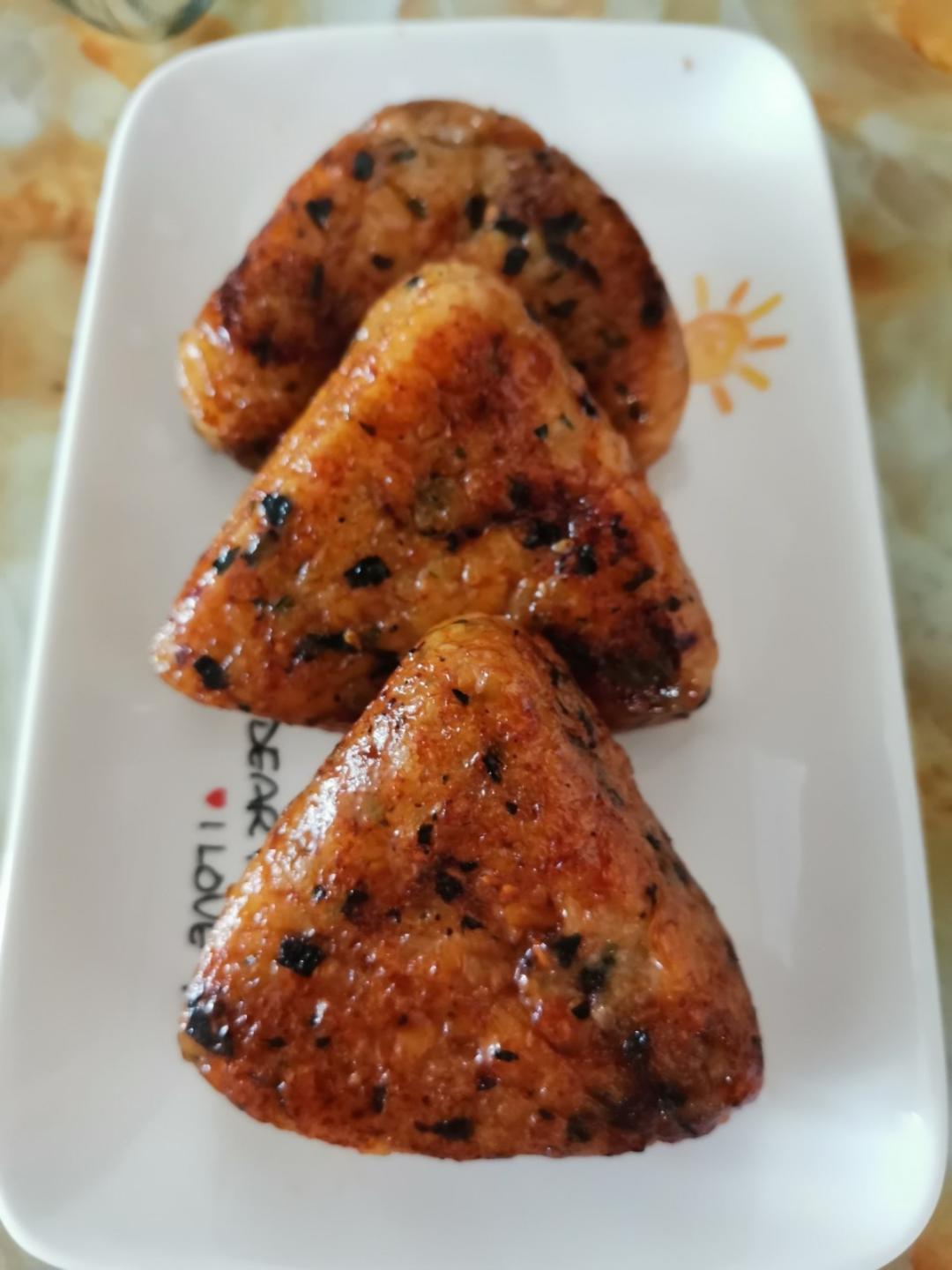超爱的😋日式照烧海苔饭团🍘