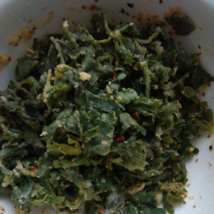 蒸芹菜叶（蒸野菜）