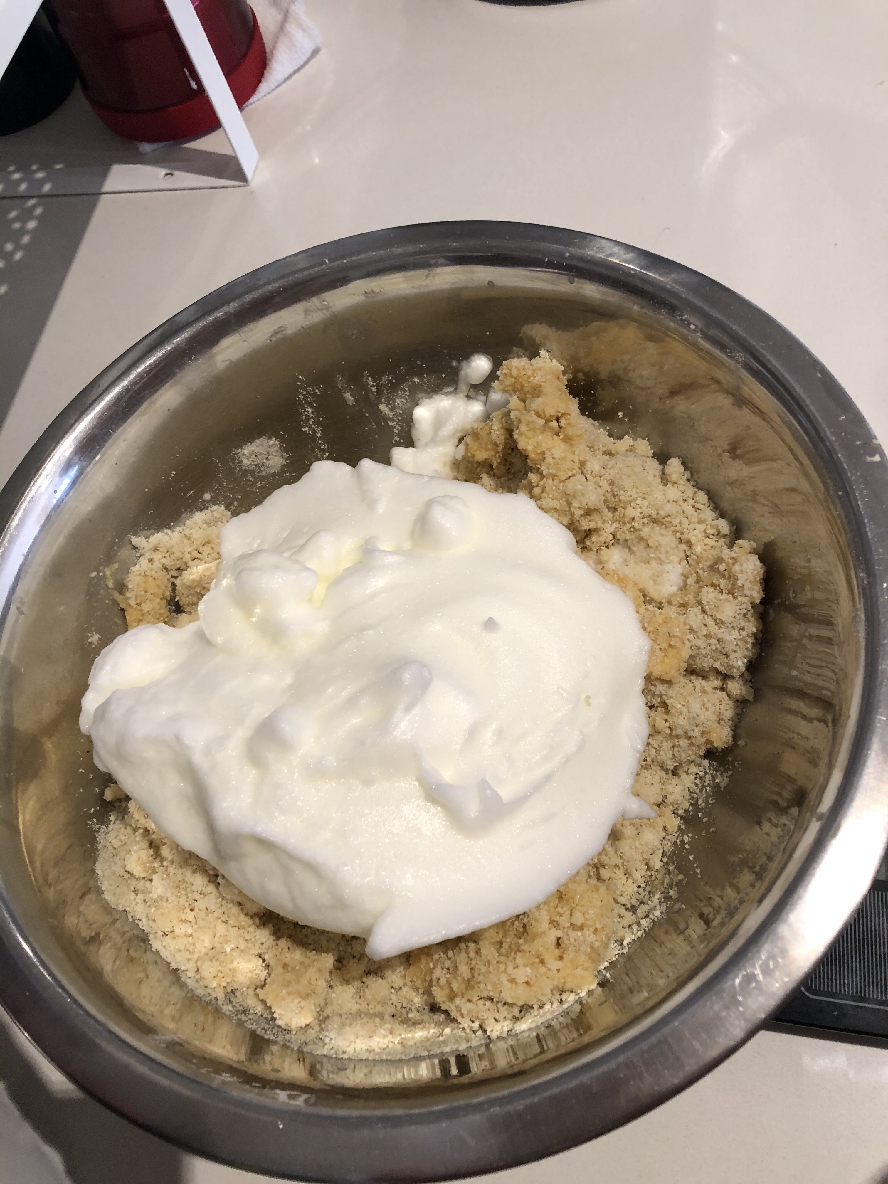 低碳生酮 豆沙蛋黄月饼🥮的做法 步骤6